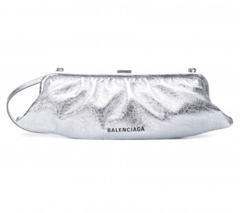 Balenciaga Cloud金屬色皮革手袋