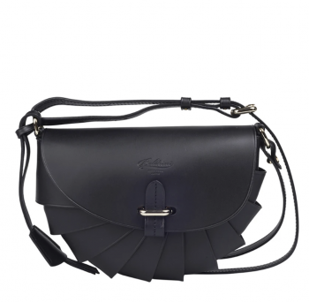 OPERETTA Made By BOLDRINI SELLERIA $3,480 Vachetta Leather Black Crossbody Bag OPERETTA Made By BOLDRINI SELLERIA $3,480 Vachetta Leather Black Crossbody Bag