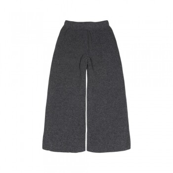 LASTICA Made By ANNALISA BUCCI Cashmere Ribbed Charcoal Pants