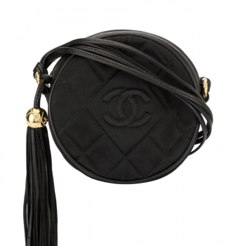 Chanel Pre-Owned 1989-1991 quilted round fringe crossbody bag