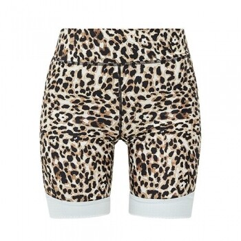 Water leopard-print stretch-jersey shorts