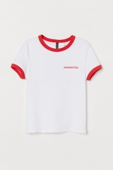 Stranger Things x H&M 紅邊白色T恤 Stranger Things x H&M 紅邊白色T恤