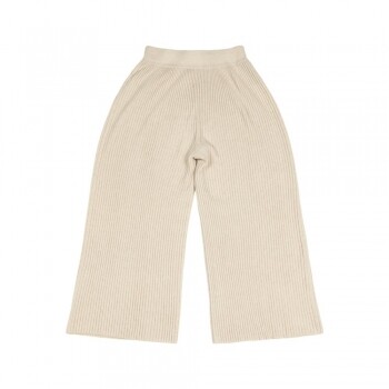 LASTICA Made By ANNALISA BUCCI Cashmere Ribbed Cream Pants
