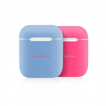 Casetify藍及粉紅色耳機保護套