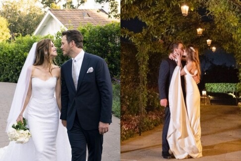 Chris Pratt的老婆Katherine Schwarzenegger好美！婚禮上兩套婚紗禮服細節全公開