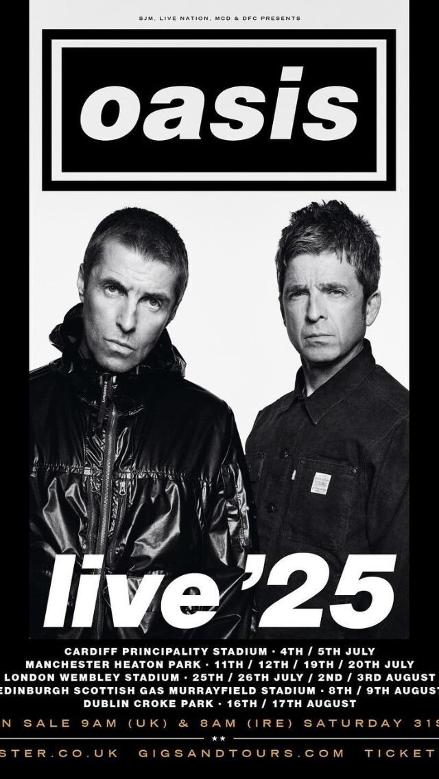 Oasis 破冰復合！Gallagher 兄弟反面多年竟然回歸2025 開唱！