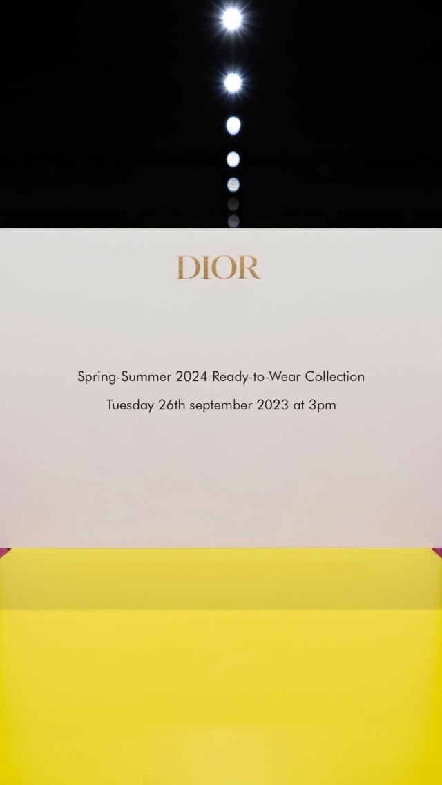 同步收看！網上直播Dior 2024春夏時裝騷直播