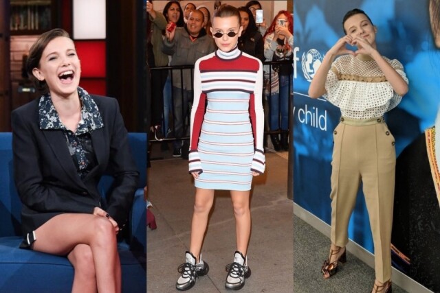 Millie Bobby Brown,《Stranger Things》,《怪奇物語》,Nicolas Ghesquière ,Louis Vuitton, Calvin Klein, Raf Simons,Netflix,童星,穿搭,配搭