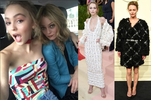 Lily-Rose Depp, Vanessa Paradis, 親子裝