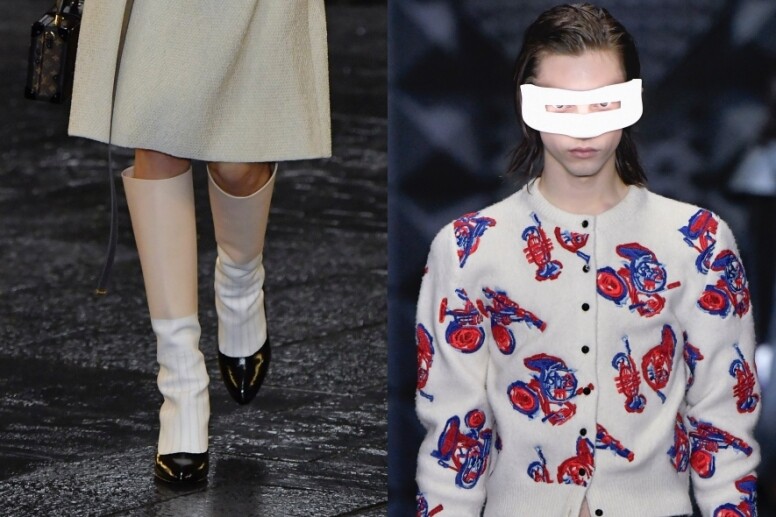 Fake print boots