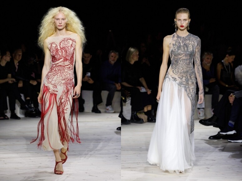【2024春夏巴黎時裝周】 Sarah Burton揮別任職13年的Alexander McQueen！Sarah Burton告別之作 充滿感染力的美麗詩歌！