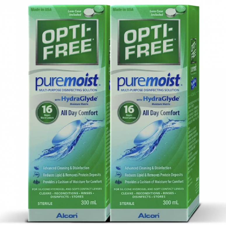Opti-Free Puremoist Multi-purpose Disinfecting Solution 隱形眼鏡護理藥水300毫升孖裝