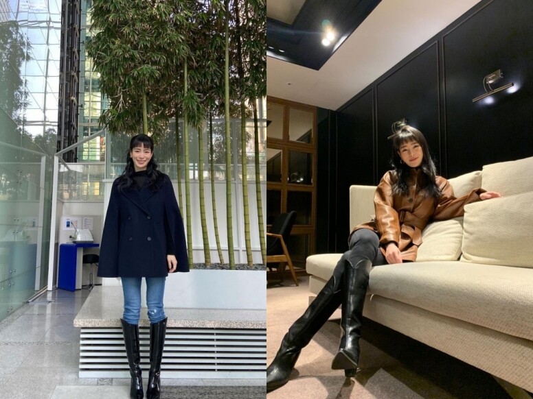 過膝長靴女人味十足