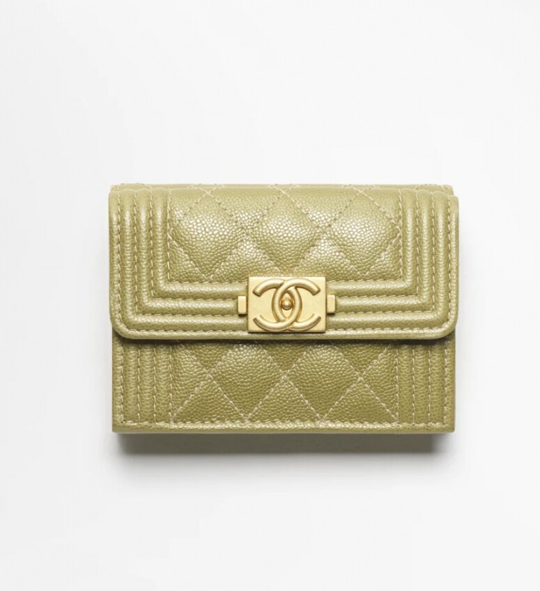 Chanel Boy Chanel 細號垂蓋銀包