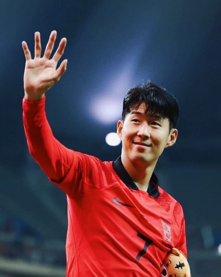 2022世界盃日韓高顏值球員：孫興慜 | instagram @hm_son7