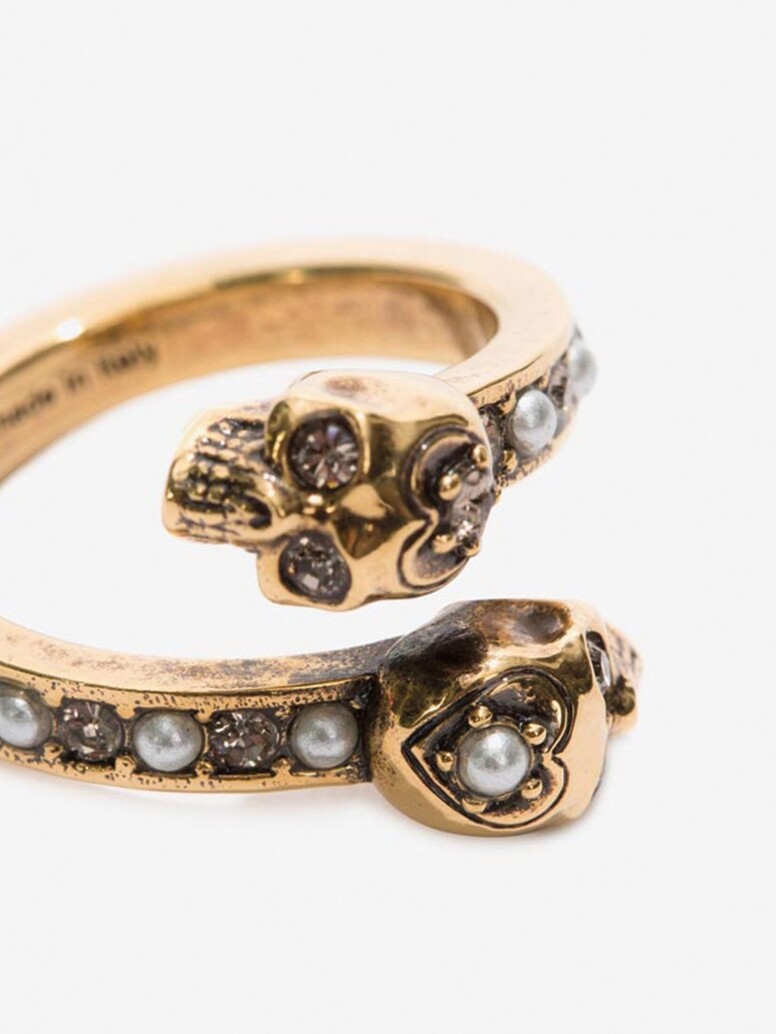 ALEXANDER MCQUEEN Safety Pin brass ring