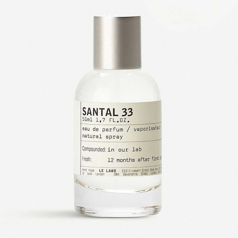 檀香香水：Santal 33淡香精 (HK$2270/100ml Le Labo)