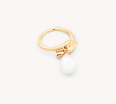 CHLOÉ Alphabet 金色戒指