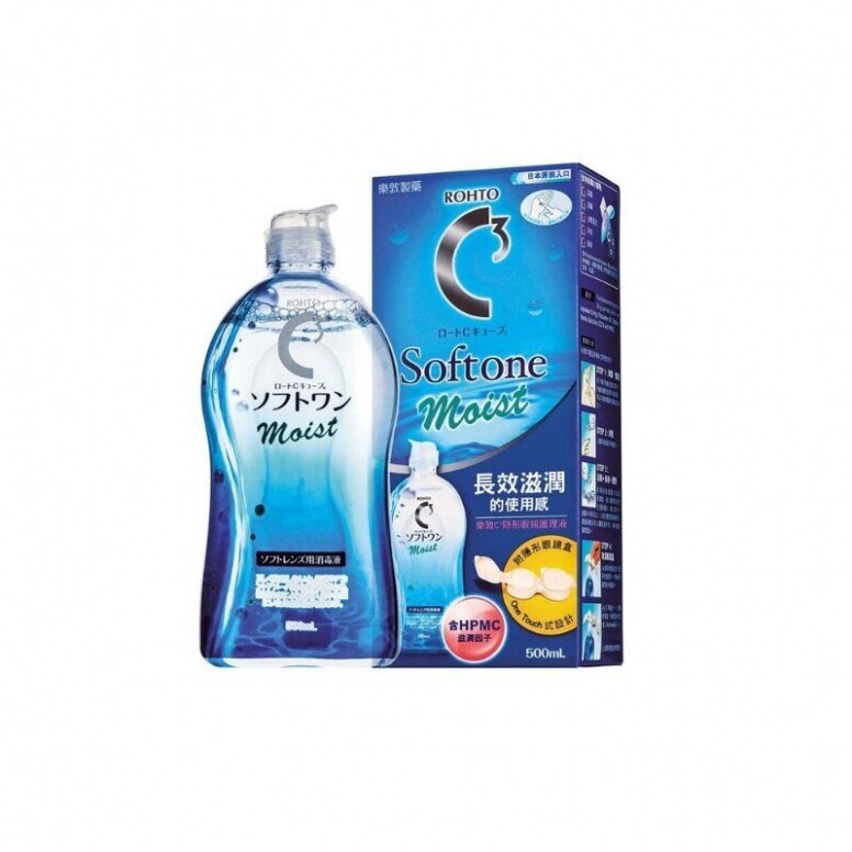 樂敦C3 Softone Moist隱形眼鏡護理液 500ml