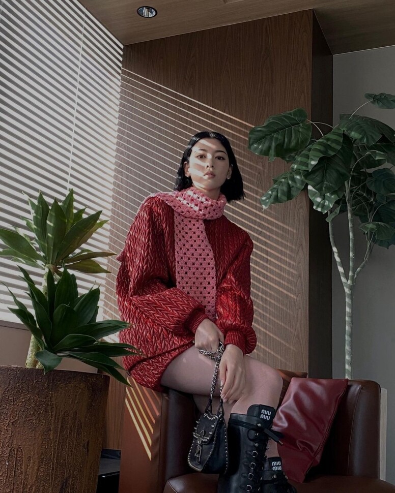 IRENE FUR HOODED LEATHER JACKET