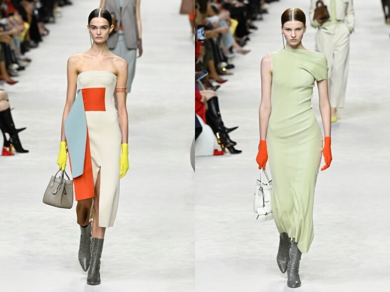 【2024春夏時裝周】 Fendi 2024春夏系列贏盡眾超模歡呼！跳脫色彩與優雅的完美融合、摺疊包將成最新IT Bag！
