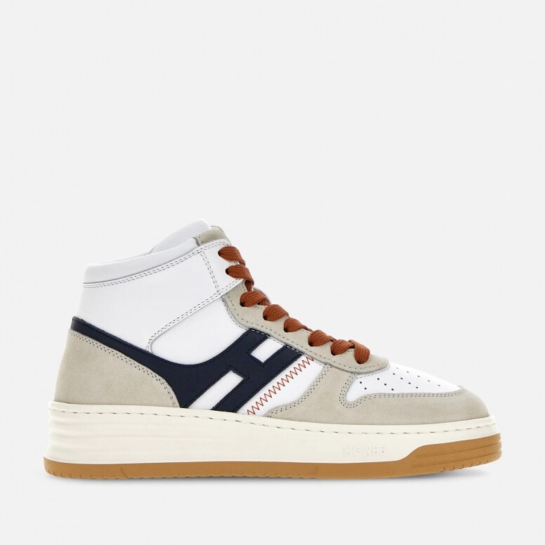 Sneakers High Top Hogan H630 White Grey Blue