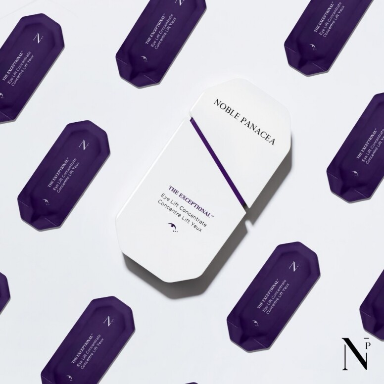 透過Noble Panacea 護膚體驗-利用OSMV™技術，為眼周帶來持久的修復效果
