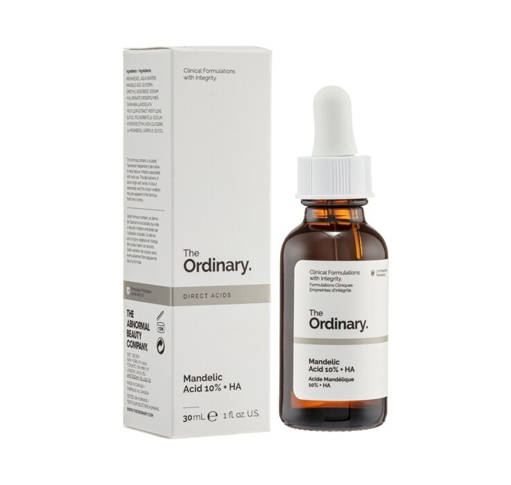 杏仁酸推薦：10%杏仁酸透明質酸面部精華 (HK$67/30ml The Ordinary)