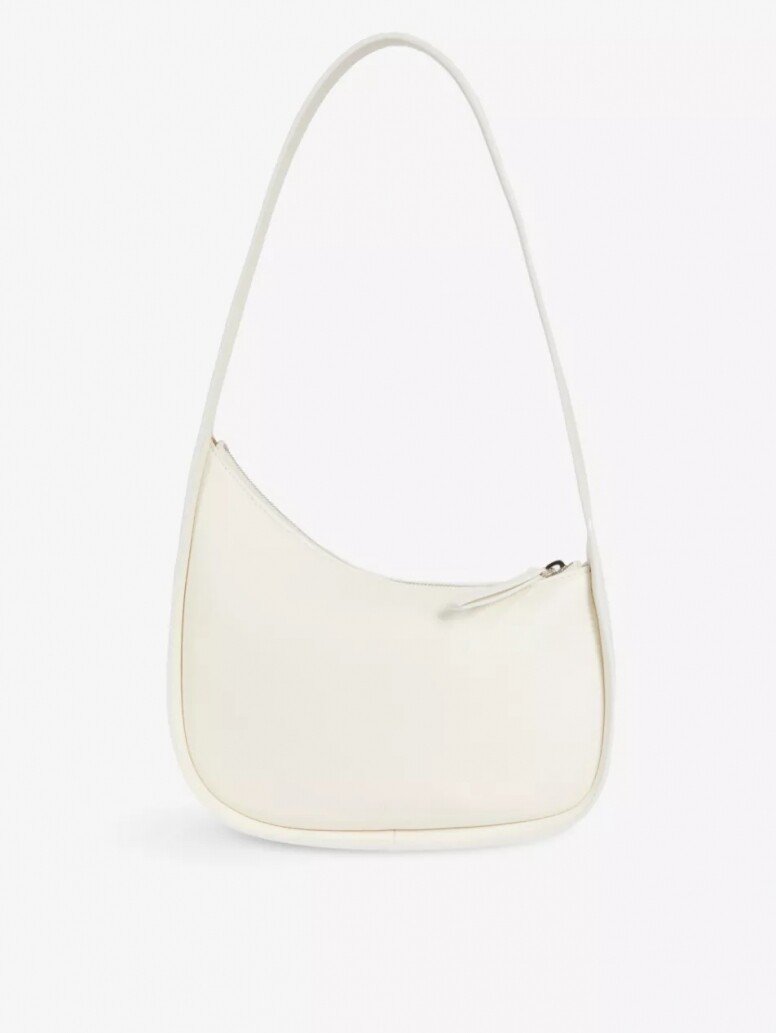 Half Moon leather shoulder bag