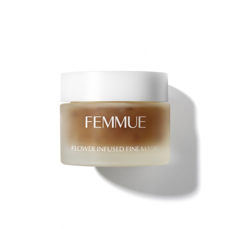 韓國品牌Femmue的山茶花面膜蘊含山茶花瓣、山茶花油、植物角鯊烷及仙人掌