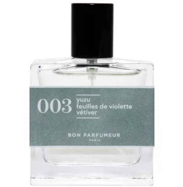 BON PARFUMEUR Cologne Intense 003 : Yuzu, Violet leaves, Vetiver