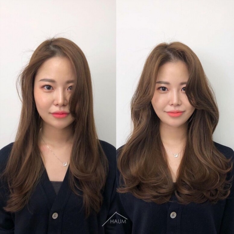 八字捲可算是韓國最流行的髮型元素，原因是夠顯瘦！幾乎任何臉型包括
