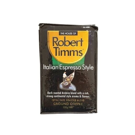 消委會咖啡名單 - 咖啡粉推介：Robert Timms Italian Espresso Style - Extra Dark Roasted Blend Ground Coffee 咖啡粉 $44／200g