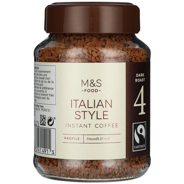 消委會咖啡測試 - 即溶咖啡粉推薦：M&S Food Italian Style Instant Coffee - Dark Roast 4 Freeze Dried 即溶咖啡粉 $119／200g