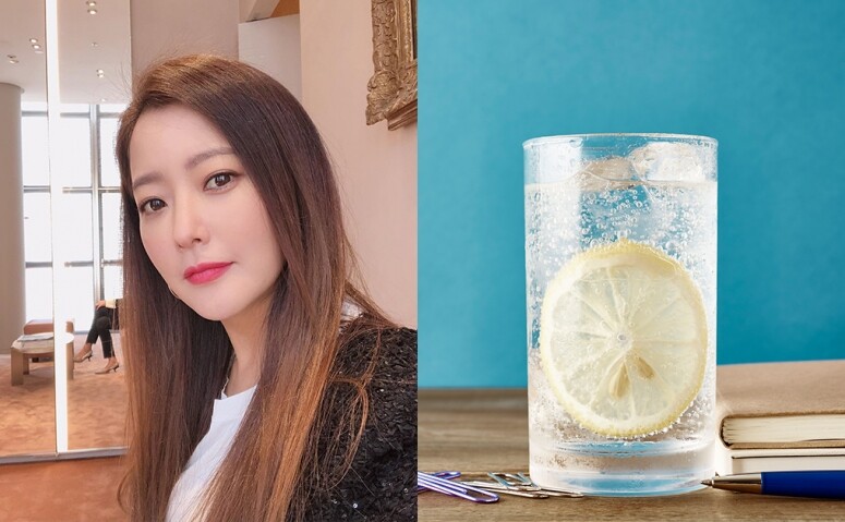用氣泡礦泉水洗臉