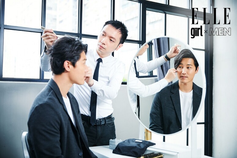 像ELLE MEN - Akira這種需要梳理的髮型，Max指出造型時可以尖尾梳輔助，能輕易地