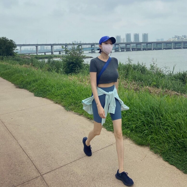 如果週末有時間，張允柱會與她的女兒Lisa一起散步，可以令身體多流汗外
