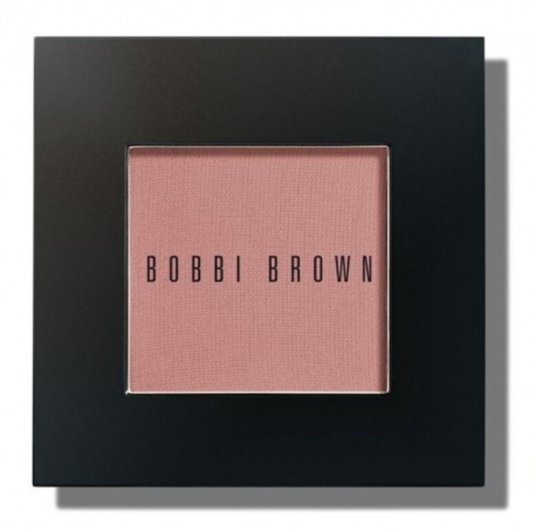 「復古玫瑰#AntiqueRose」、「紫褐Heather」（ Bobbi Brown)  兩款低調的眼影色堆疊使用。
