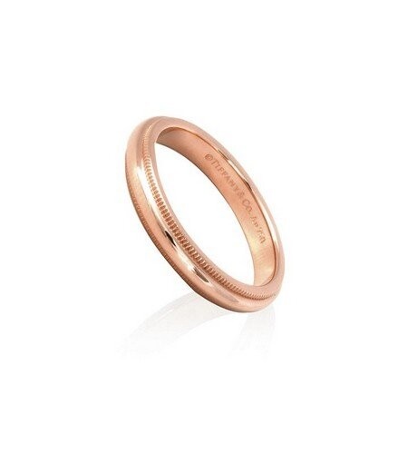 TIFFANY & CO. Classic Milgrain Wedding Band Ring