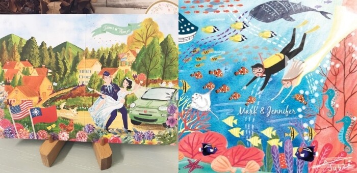 Jubie Illustration工作室由台灣女插畫家Jubie Wu所創辦，是一個充滿愛和希望的圖文世