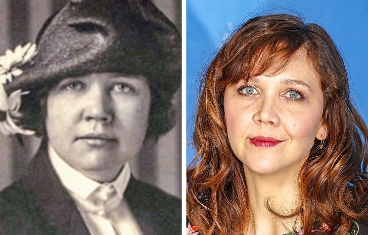 Maggie Gyllenhaal經常被人說她與昔日「蜘蛛女」Kirsten Dunst撞臉，但她與上世紀美國記者Rose Wilder
