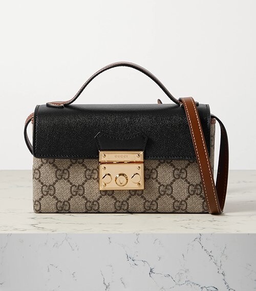 Gucci Padlock帆布配皮革斜孭袋 Gucci Padlock帆布配皮革斜孭袋