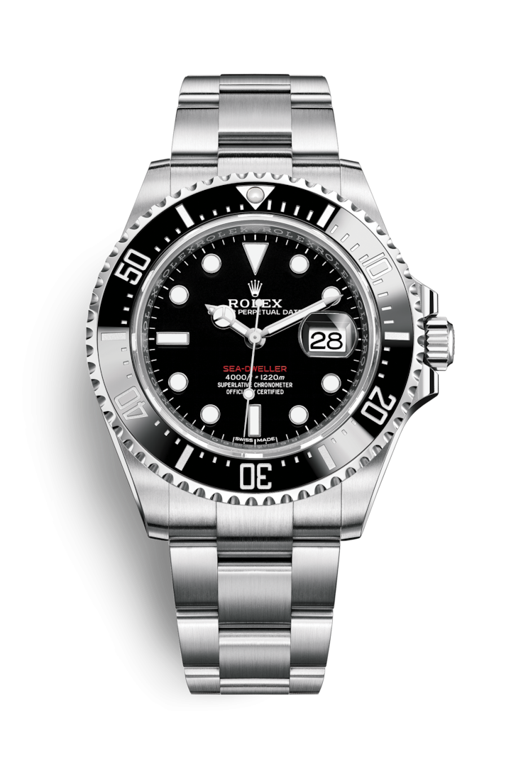 Sea-Dweller Ref: 126600 $88,000又名深潛的Sea-Dweller外殻達43mm，錶面最大，適合手腕粗的人，備