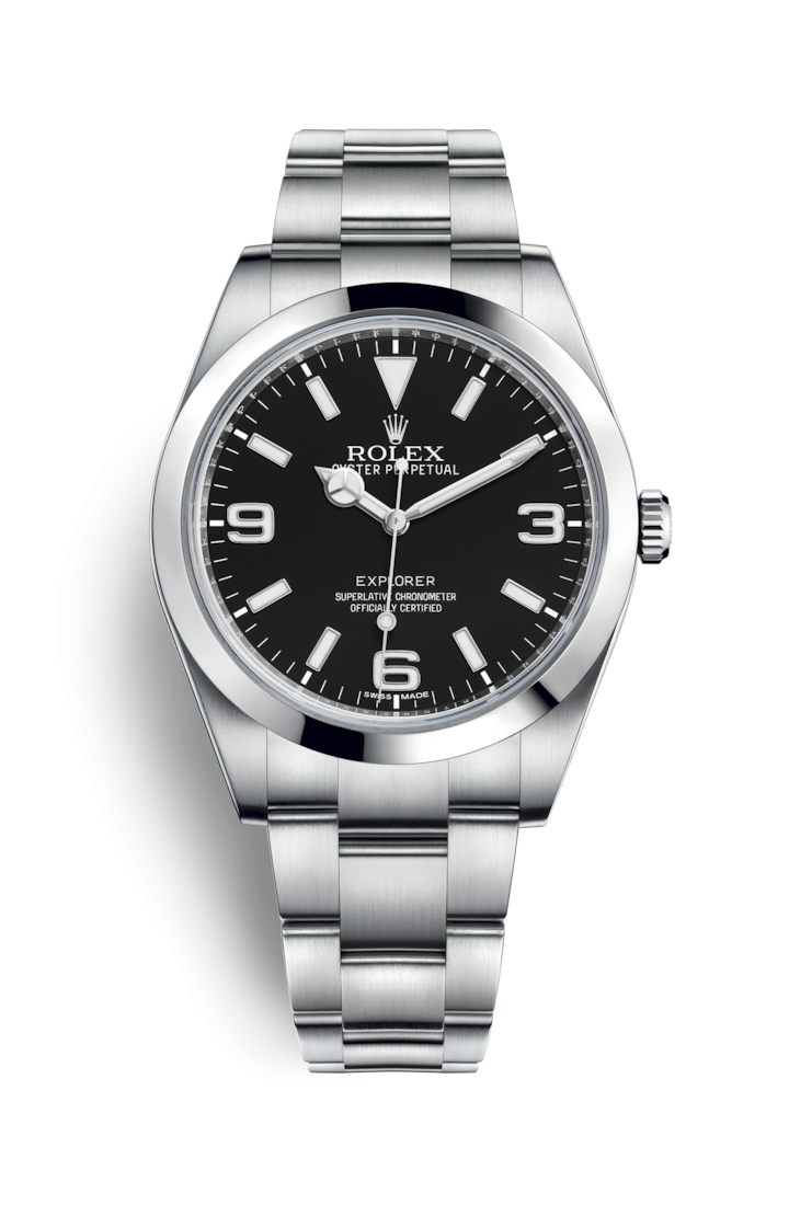 Explorer Ref: 214270 $48,200因錶面3、6、9的時間刻度而估稱369，當年因陳百強在戲中佩