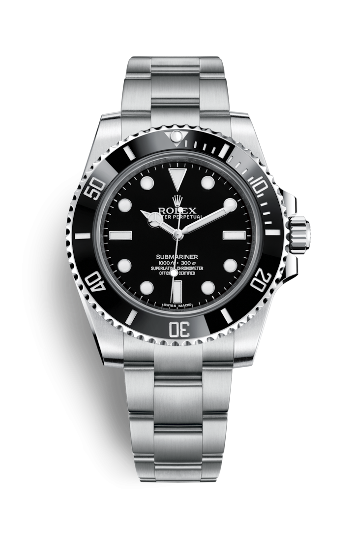 Submariner Ref: 114060 $58,000俗稱黑水鬼的Submariner，屬最多人擁有的Rolex錶款之一，外形時尚，而且