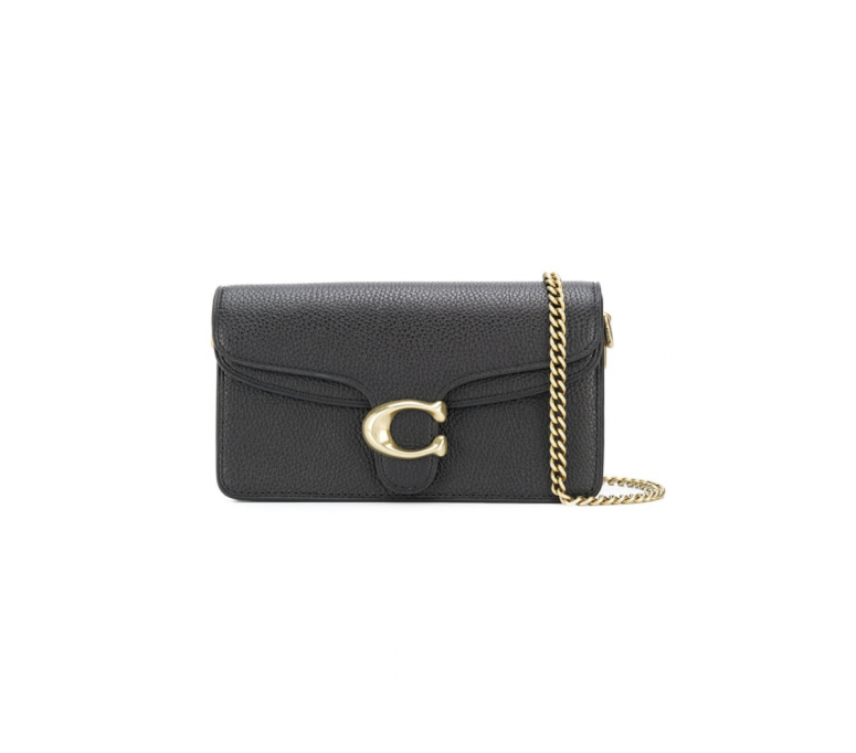 金屬釦飾鏈袋 Coach