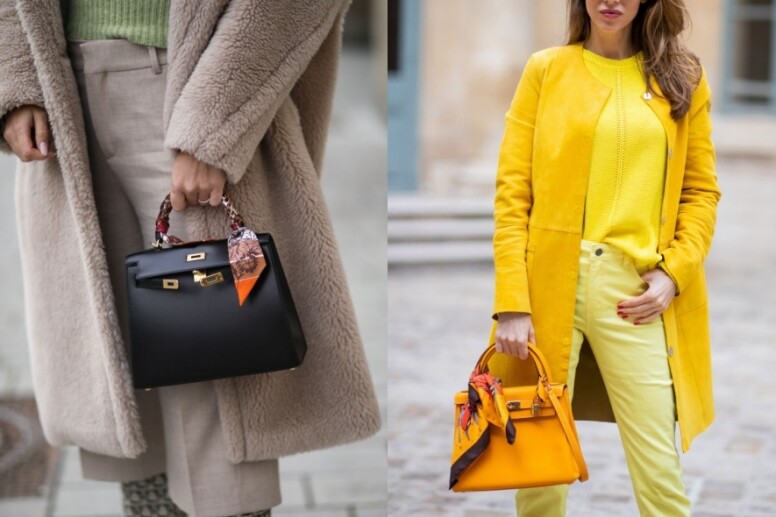 Hermès Twilly絲巾長而幼身，可塑性甚高，可以用來綁在手挽上，保護手挽同時為