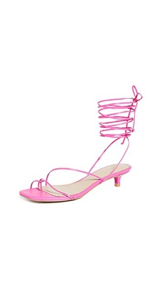 Villa Rouge粉紅色綁帶涼鞋 @Shopbop $1,048.49