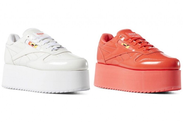 這雙CLASSIC LEATHER TRIPLE鞋型是因應Gigi Hadid X Reebok聯名系列特別推出的全球限量款，僅有