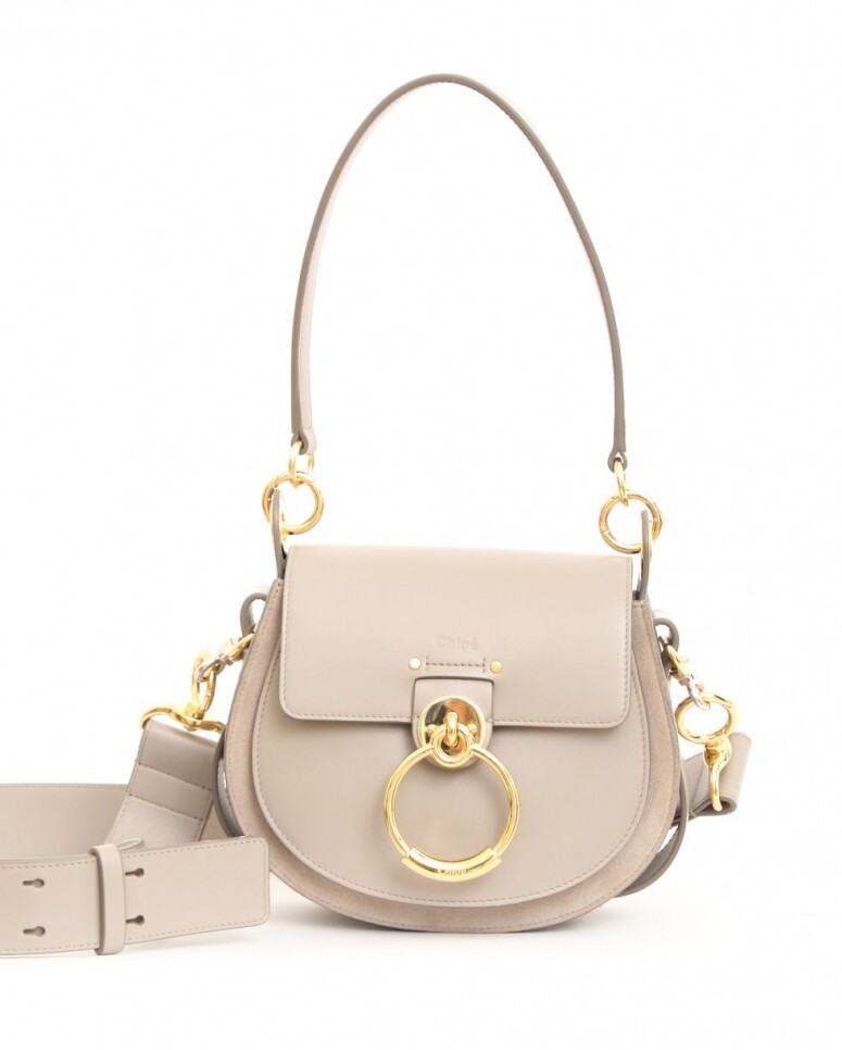 CHLOÉ ， TESS 奶茶色肩背手提兩用包